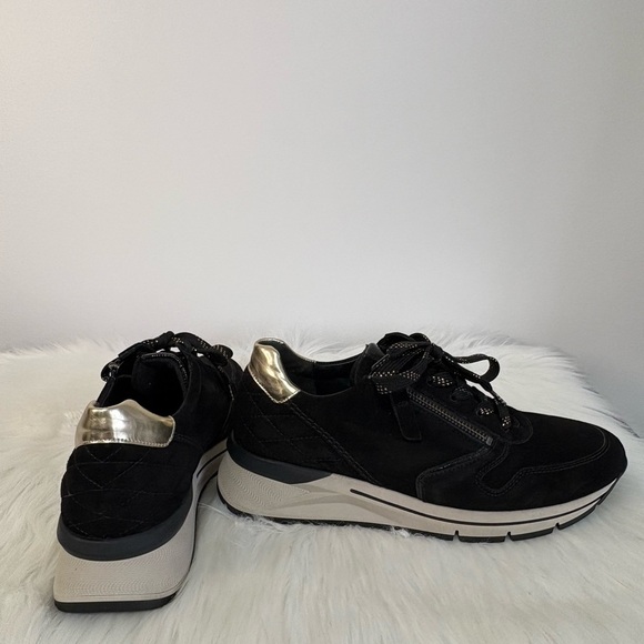 Gabor Women's Black and Gold Sneakers - Picture 8 of 15